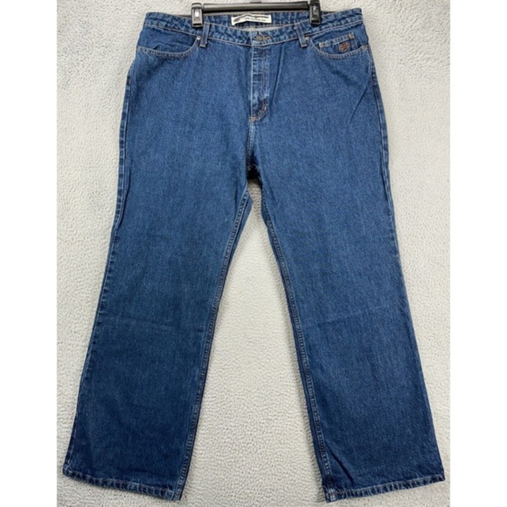 Harley Davidson Jeans Womens 20R Blue Boot Cut Relaxed 5 Pocket Denim Pants NEW